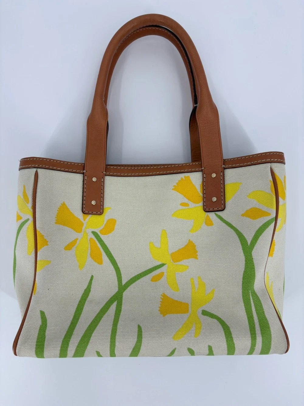 NWT Kate Spade Fairchild Gardens Quinn Canvas Leather Bag Handbag Natural OS